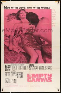 8f237 EMPTY CANVAS 1sh '64 Horst Buchholz, Catherine Spaak, not with love, not with money!