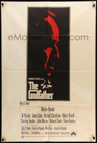 8f338 GODFATHER English 1sh '72 great art of Marlon Brando, Francis Ford Coppola classic!