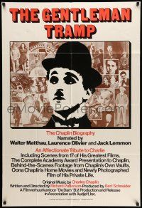 8f315 GENTLEMAN TRAMP 1sh '75 Charlie Chaplin biographical documentary!