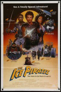 8f434 ICE PIRATES 1sh '84 Robert Urich, Mary Crosby, Michael Roberts, Steven Chorney sci-fi art!