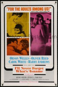 8f438 I'LL NEVER FORGET WHAT'S'ISNAME 1sh '68 Orson Welles, sexy Carol White, Michael Winner!