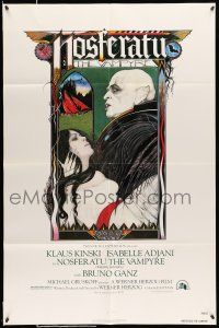 8f605 NOSFERATU THE VAMPYRE 1sh '79 Werner Herzog, Palladini art of vampire Klaus Kinski!