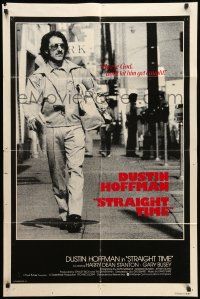 8f839 STRAIGHT TIME int'l 1sh '78 Dustin Hoffman, Theresa Russell, don't let him get caught!