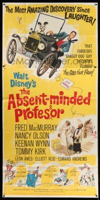 8g584 ABSENT-MINDED PROFESSOR 3sh '61 Walt Disney, Flubber, Fred MacMurray in title role!