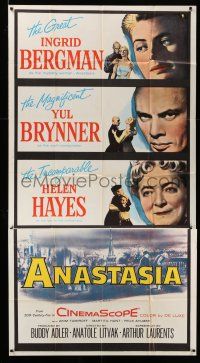 8g597 ANASTASIA 3sh '56 great Ingrid Bergman, magnificent Yul Brynner, incomparable Helen Hayes!