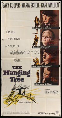 8g720 HANGING TREE 3sh '59 Gary Cooper, Maria Schell & Karl Malden, from the prize novel!