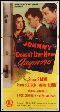 8g749 JOHNNY DOESN'T LIVE HERE ANYMORE 3sh '44 sexy Simone Simon between James Ellison & Terry!