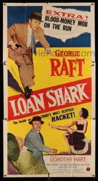 8g768 LOAN SHARK 3sh '52 George Raft, Dorothy Hart, the inside on today's most despised racket!
