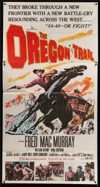 8g813 OREGON TRAIL 3sh '59 Fred MacMurray,the battle-cry 54-40 or Fight resounded across the West!