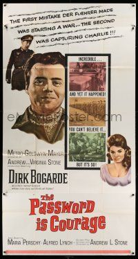 8g818 PASSWORD IS COURAGE 3sh '63 Dirk Bogarde in an English version of The Great Escape!