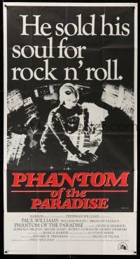 8g822 PHANTOM OF THE PARADISE style B int'l 3sh '74 Brian De Palma, sold his soul for rock & roll!