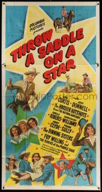 8g927 THROW A SADDLE ON A STAR 3sh '46 Ken Curtis, Jeff Donnell, country western musical!