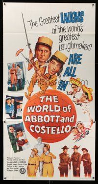 8g989 WORLD OF ABBOTT & COSTELLO 3sh '65 Bud & Lou are the greatest laughmakers, great montage!