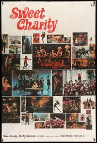 8g293 SWEET CHARITY 40x60 '69 Bob Fosse musical, Shirley MacLaine, great different photo montage!