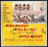 8g341 AFTER THE FOX 6sh '66 De Sica's Caccia alla Volpe, Peter Sellers, Frank Frazetta art!