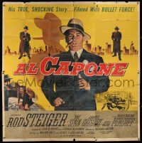 8g342 AL CAPONE 6sh '59 Reynold Brown art of Rod Steiger as the most notorious gangster in history!