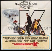 8g353 ASSIGNMENT K 6sh '68 Stephen Boyd, Michael Redgrave, Camilla Sparv, it stands for KILL, rare!