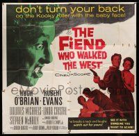 8g404 FIEND WHO WALKED THE WEST 6sh '58 don't turn your back on the killer w/ the baby face, rare!
