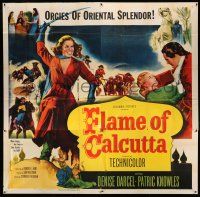 8g408 FLAME OF CALCUTTA 6sh '53 Denise Darcel lusts to kill, orgies of Oriental splendor!