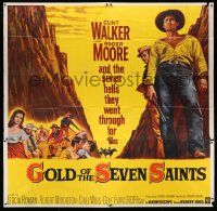 8g417 GOLD OF THE SEVEN SAINTS 6sh '61 Clint Walker & Roger Moore went through seven hells!