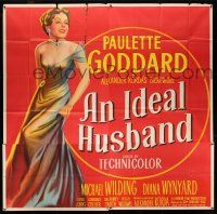 8g433 IDEAL HUSBAND 6sh '48 incredible full art of pretty Paulette Goddard, Oscar Wilde