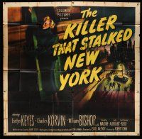 8g447 KILLER THAT STALKED NEW YORK 6sh '50 unseen killer stalks Evelyn Keyes, different art, rare!