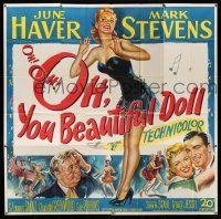 8g485 OH YOU BEAUTIFUL DOLL 6sh '49 full-length art of sexy June Haver + Stevens & Sakall, rare!