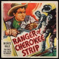 8g502 RANGER OF CHEROKEE STRIP 6sh '49 cool art of Texas Ranger cowboy Monte Hale with gun, rare!
