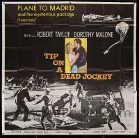 8g552 TIP ON A DEAD JOCKEY 6sh '57 Robert Taylor & Dorothy Malone caught up in a horse race crime!