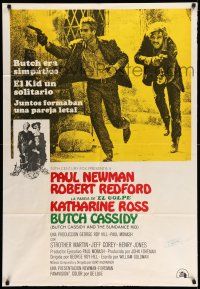 8g147 BUTCH CASSIDY & THE SUNDANCE KID Argentinean R1970s Paul Newman, Robert Redford, Ross