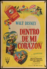 8g211 SO DEAR TO MY HEART Argentinean '49 Walt Disney, Burl Ives, Beulah Bondi, Harrey Carey