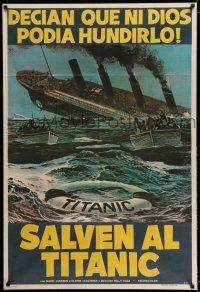 8g208 S.O.S. TITANIC Argentinean '79 completely different Oscar art of the legendary ship sinking!