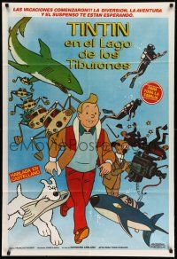 8g225 TINTIN & THE LAKE OF SHARKS Argentinean '73 Belgian cartoon character created by Herge!
