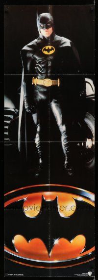 8g305 BATMAN set of 2 door panels '89 Michael Keaton in costume + Jack Nicholson as The Joker!