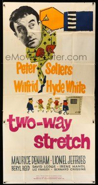 8g262 TWO-WAY STRETCH English 3sh '60 prisoner Peter Sellers breaks out of jail & then back in!