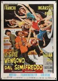 8g049 DR. GOLDFOOT & THE GIRL BOMBS Italian 1p '66 Mario Bava, Vincent Price & different sexy art!