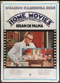 8g063 HOME MOVIES Italian 1p '80 Brian De Palma's comedy that catches every body in the act!