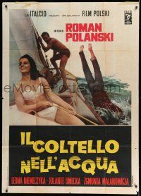 8g073 KNIFE IN THE WATER Italian 1p R68 Roman Polanski's Noz w Wodzie, great image on sailboat!