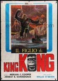 8g110 SON OF KONG Italian 1p R76 completely different Fertino art of the giant ape carrying girl!