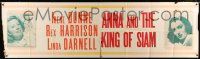 8g266 ANNA & THE KING OF SIAM paper banner '46 Irene Dunne & Linda Darnell, ultra rare & different!
