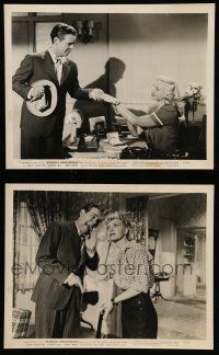 8h971 BLONDIE'S ANNIVERSARY 2 8x10 stills '47 great wacky images of Penny Singleton & Arthur Lake!