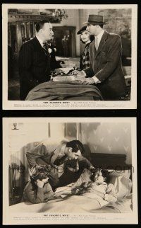 8h987 MY FAVORITE WIFE 2 8x10 stills '40 great images of Cary Grant & pretty Gail Patrick!