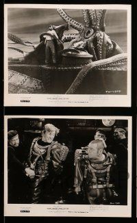 8h789 20,000 LEAGUES UNDER THE SEA 5 8x10 stills R63 Douglas, Mason, Jules Verne classic