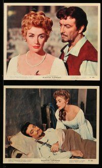 8h031 ADVENTURES OF QUENTIN DURWARD 8 color 8x10 stills '55 hero Robert Taylor & pretty Kay Kendall