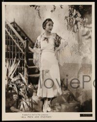 8h967 ALL MEN ARE ENEMIES 2 8x10 stills '34 images of pretty Helen Twelvetrees, WWI melodrama!