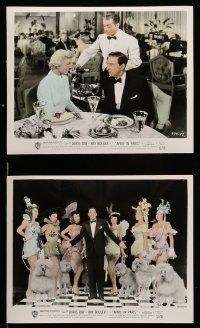 8h067 APRIL IN PARIS 6 color 8x10 stills '53 great images of pretty Doris Day & wacky Ray Bolger!