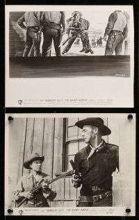 8h479 BOUNTY HUNTER 9 8x10 stills '54 images of Randolph Scott, Dolores Dorn, Marie Windsor!
