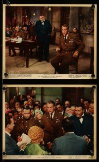 8h007 COURT-MARTIAL OF BILLY MITCHELL 12 color 8x10 stills '56 Gary Cooper, directed by Preminger!