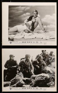 8h679 DEEP SIX 7 8x10 stills '58 World War II soldiers Alan Ladd, William Bendix, Wynn + Foster!