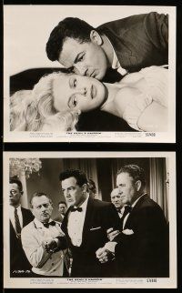 8h591 DEVIL'S HAIRPIN 8 8x10 stills '57 great images of Cornel Wilde, sexy Jean Wallace!